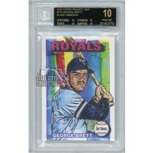George Brett Topps Project 2020 #313 1975 Topps by Blake Jamieson BGS 10 Black Label
