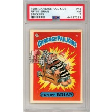 Fryin' Brian 1985 Topps Garbage Pail Kids Sticker Card #4a PSA 7 NM