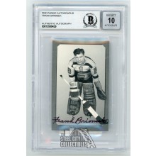 Frank Brimsek Autographed Pre-Parkie Card /1000 - BAS 10