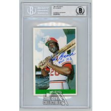 Lou Brock HOF 85 1984 TCMA Greats Autographed Card #17 - BAS