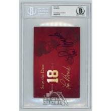 Lou Brock Autographed Invitation Postcard - BAS