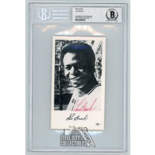 Lou Brock Autographed Postcard - BAS 10 (Red Ink)