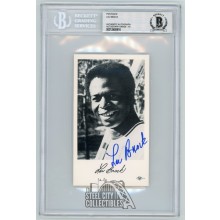 Lou Brock Autographed Postcard - BAS 10 (Blue Ink)