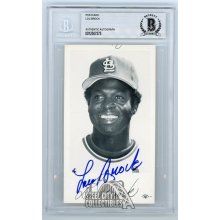 Lou Brock Autographed Postcard - BAS