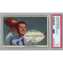 Norm Van Brocklin 1953 Bowman Card #11 PSA 5 EX