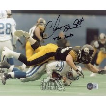 Chad Brown The Snake Autographed Pittsburgh Steelers 8x10 Photo - BAS