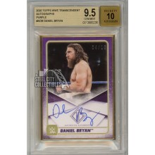 Daniel Bryan 2020 Topps Transcendent WWE Purple Autograph Card 04/10 BGS 9.5