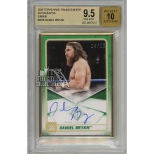 Daniel Bryan 2020 Topps Transcendent WWE Green Autograph Card 14/15 BGS 9.5