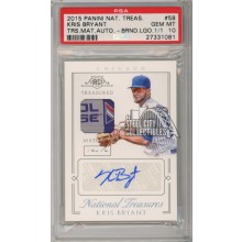 Kris Bryant 2015 National Treasures Autograph Rookie Tag Patch Card 1/1 PSA 10 Gem Mint