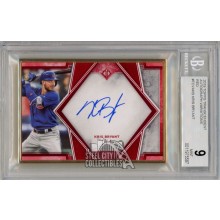 Kris Bryant 2019 Topps Transcendent Red Autograph Card #TCVA-KB 1/1 BGS 9