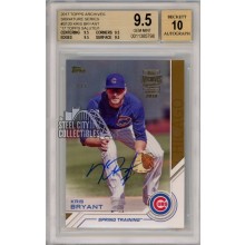 Kris Bryant 2017 Topps Archives Autograph Card #S-120 1/1 BGS 9.5 Gem Mint