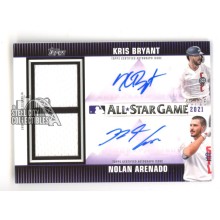 Kris Bryant/Nolan Arenado 2021 Topps All Star Autograph Jersey Card ASDABA 5/25