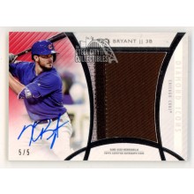 Kris Bryant 2017 Topps Diamond Icons Autograph Patch Card #JPA-KB 5/5