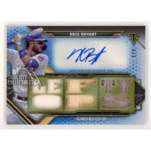 Kris Bryant 2021 Topps Triple Threads Autograph Relic Card #TTAR-KB1 3/3