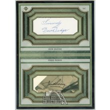 Don Budge Fred Perry 2020 Topps Transcendent Tennis Oversized Cut Signature