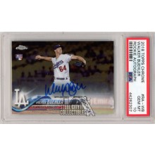 Walker Buehler 2018 Topps Chrome Autograph Rookie Card #RA-WB PSA 10 Gem Mint