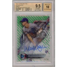 Walker Buehler 2018 Topps High Tek Green Autograph Rookie Card 78/99 BGS 9.5