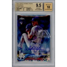 Walker Buehler 2018 Topps Chrome Update X-Fractor Auto Rookie RC 078/125 BGS 9.5