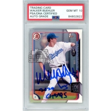 Walker Buehler 2015 Bowman 1st "2020 WS Champs" Autograph Card #46 PSA/DNA 10