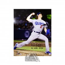 Walker Buehler No Hitter 5/4/18 Autographed Dodgers 16x20 Photo - BAS COA
