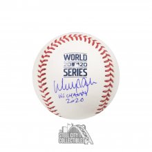 Walker Buehler WS Champs 2020 Autographed Official 2020 World Series Baseball - BAS