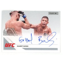 Gilbert Burns 2022 Panini UFC Horizontal Autograph Card