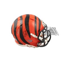 Joe Burrow Autographed Cincinnati Bengals Speed Mini Football Helmet - Fanatics (Black Ink)