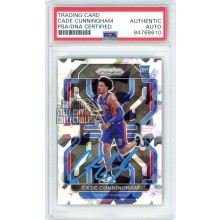 Cade Cunningham 2021-22 Panini Prizm Ice Autograph Rookie Card #282 PSA/DNA (Light Blue)