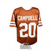 Earl Campbell HT 77 Autographed Texas Longhorns Custom Football Jersey - JSA COA