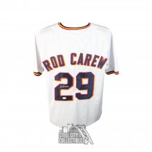 Rod Carew Autographed Minnesota White Custom Baseball Jersey - JSA COA