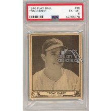 Tom Carey 1940 Play Ball Card #39 PSA 6 Excellent-Mint