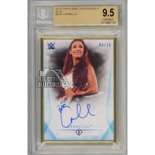 Carmella 2019 Topps Transcendent Blue Autograph Card 09/15 BGS 9.5 Gem Mint