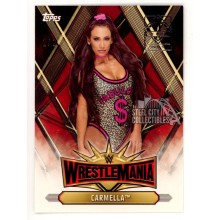 Carmella 2019 Topps Transcendent Wrestlemania WWE VIP Card #WM-48 1/1
