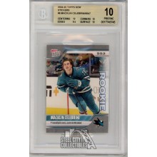 Macklin Celebrini 2024-25 Topps Now Debut Rookie Sticker #6 BGS 10 Pristine