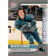 Macklin Celebrini 2024-25 Topps Now Debut Rookie Sticker #6