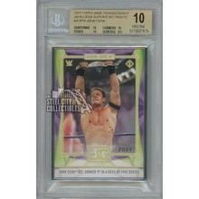 John Cena 2020 Topps WWE Transcendent Tribute Card #JCRP4 BGS 10 Pristine