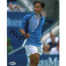 Michael Chang Autographed 8x10 Photo - Beckett COA