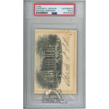 Chester A. Arthur Autographed White House Card- PSA 85020636