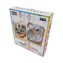 Pokemon Chinese Terastal Gathering Eeveelutions Card Display Keychain Gift Box