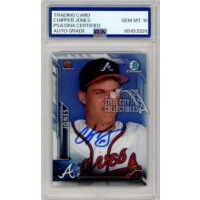 Chipper Jones 2016 Bowman Chrome Flashback Autograph Card #RR-CJ PSA/DNA 10