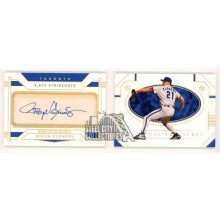 Roger Clemens 2021 Panini National Treasures Cut Autograph Booklet Card 09/15