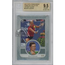 Kim Clijsters 2020 Topps Transcendent VIP Silver Card #8 5/5 BGS 9.5 Gem Mint