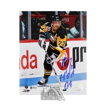 Paul Coffey HOF 04 Autographed Pittsburgh Penguins 8x10 Photo - BAS COA