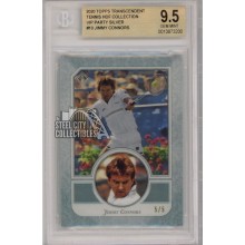 Jimmy Connors 2020 Topps Transcendent VIP Silver Card #10 5/5 BGS 9.5 Gem Mint