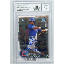 Willson Contreras WS Champs 2016 Bowman Chrome Prospects Auto Card #BCP16 BAS 10