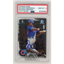 Willson Contreras 2016 Bowman Chrome Autographed Card BCP16 - PSA/DNA 10