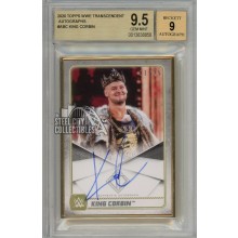 King Corbin 2020 Topps Transcendent WWE Autograph Card 01/25 BGS 9.5
