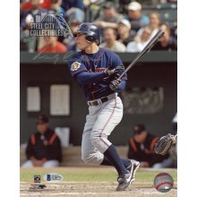 Marty Cordova Autographed Cleveland Indians 8x10 Photo - BAS COA (Blue Jersey)