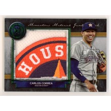 Carlos Correa 2020 Topps Museum Logo Patch Card #MMJP-CC 1/1