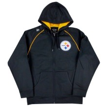 Pittsburgh Steelers NFL Coverage Sack III Synthetic Full-Zip Fleece Hoodie Sweatshirt